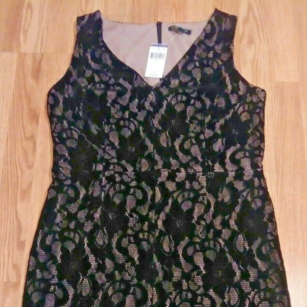 Ralph Lauren Womens Black Sleeveless Dress